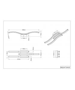 Reality Plafoniera LED Route 3x600lm 5W 4000K