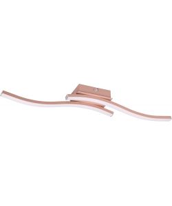 TRIO Plafoniera LED Route 2 luci oro rosa 56 cm
