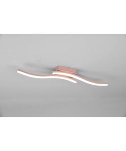 TRIO Plafoniera LED Route 2 luci oro rosa 56 cm