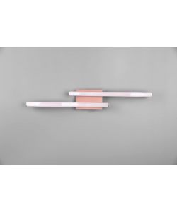 TRIO Plafoniera LED Route 2 luci oro rosa 56 cm