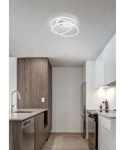 Reality Plafoniera LED Bologna Metallo Bianco Opaco - 36W 5100lm 4000K