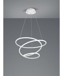 Lampada Sospensione Bologna 1x SMD LED - 36W - 1x5100lm - 4000K - Bianco Opaco 150 x 50 cm