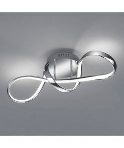 Reality Plafoniera LED Perugia Cromo 60cm con Dimmer 28W