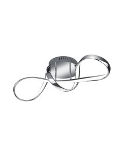 Reality Plafoniera LED Perugia Cromo 60cm con Dimmer 28W