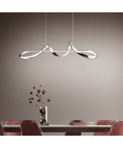 Reality Lampada Sospensione LED Perugia Cromo 36W 80cm