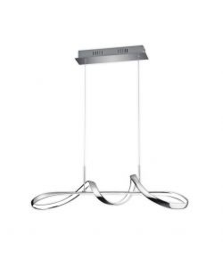 Reality Lampada Sospensione LED Perugia Cromo 36W 80cm