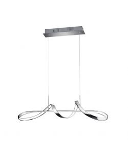 Reality Lampada Sospensione LED Perugia Cromo 36W 80cm
