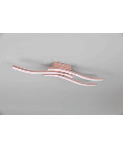 TRIO Plafoniera LED Route 3 luci oro rosa 56 cm