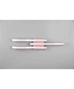TRIO Plafoniera LED Route 3 luci oro rosa 56 cm