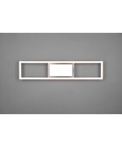 Plafoniera SMD LED Rigido - 22W - 2800lm - Nichel Opaco 60 x 6 x 13 cm