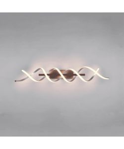 Trio Plafoniera LED Sequence Nero Opaco 90x20 cm 5000 lm Dimmerabile