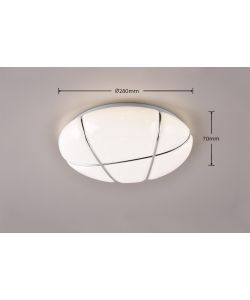Reality Plafoniera Led Tibor Dimmer - Cielo Stellato - 12W 1600lm D.28cm