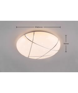 Reality Plafoniera Led Tibor - Cielo Stellato - 36W 1600lm D.48,5cm