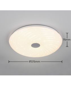 Reality Plafoniera Led Gravity - Cielo Stellato - 22W 2600lm D.37,5cm