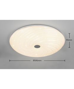 Reality Plafoniera Led Gravity - Cielo Stellato - 45W 5300lm D.59,5cm