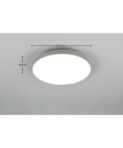 Reality Plafoniera Led Spica Titanio - 18W 2000lm 4000K - D.27cm