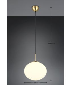 Trio Lampada a Sospensione Fomento - Base Ottone - E27 D.30x150cm