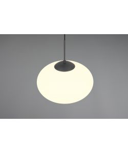 Trio Lampada in Vetro a Sospensione Fomento - Nero - E27 D.40x150cm