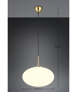 Trio Lampada a Sospensione Fomento - Base Ottone - E27 D.40x150cm