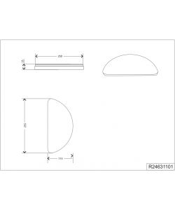 Reality Applique Led Umbria - Effetto Alabastro - 12W 12000lm 4000K