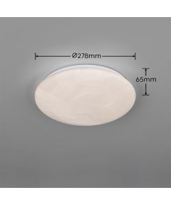 Reality Plafoniera Led Umbria Alabastro - 12W 1600lm 4000K - D. 278mm