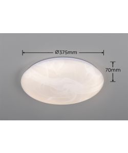 Reality Plafoniera Led Umbria Alabastro - 23W 3200lm 4000K - D. 375mm