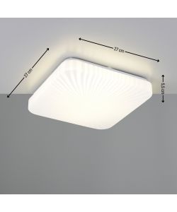 Reality Plafoniera Quadrata Led Mandria II - Righe - 16W 1600lm L.27cm