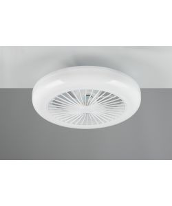 Trio Lighting Ventilatore Soffitto LED MORA 13W Bianco 45cm Design Compatto