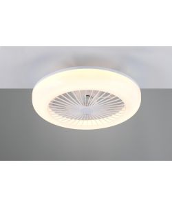Trio Lighting Ventilatore Soffitto LED MORA 13W Bianco 45cm Design Compatto
