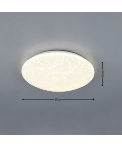 Reality Plafoniera LED Umbria II - Effetto Ghiaccio - D.30cm 16W 4000K