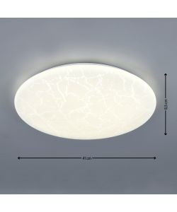 Reality Plafoniera LED Umbria II - Effetto Ghiaccio - D.41cm 24W 4000K