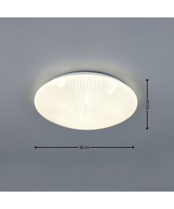 Reality Plafoniera Led Umbria IV - Design Foglie - 16W 1600lm D.30cm