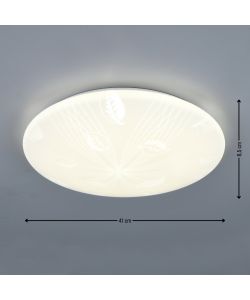 Reality Plafoniera Led Umbria IV - Design Foglie - 24W 2500lm D.41cm