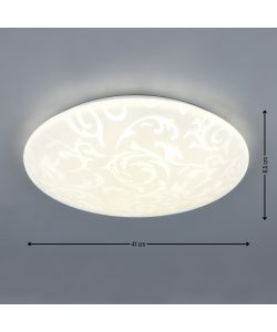 Reality Plafoniera Led Umbria V - Effetto Giglio - 24W 2500lm D.41cm