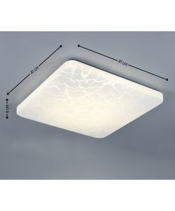 Reality Plafoniera Quadrata Led Mandria - Ghiaccio - 24W 2500lm L.41cm