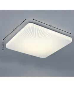 Reality Plafoniera Quadrata Led Mandria II - Righe - 24W 2500lm L.41cm
