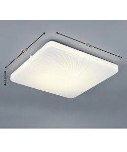 Reality Plafoniera Led Quadrata Mandria - Foglia - 24W 2500lm L.41cm