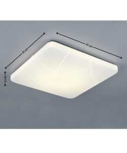Reality Plafoniera Quadrata Led Mandria - Linee - 24W 2500lm L.41cm