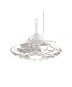Trio Lighting Ventilatore Soffitto LED Oslo Bianco 20W 51cm IP44