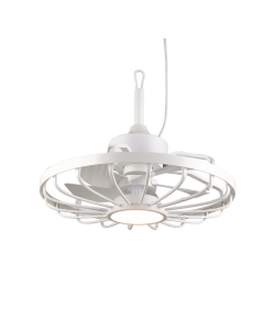 Trio Lighting Ventilatore Soffitto LED Oslo Bianco 20W 51cm IP44