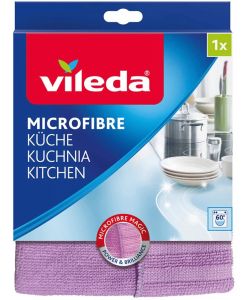 Vileda Panno Microfibra Cucina Viola 19x22 cm Riutilizzabile 1 Pezzo