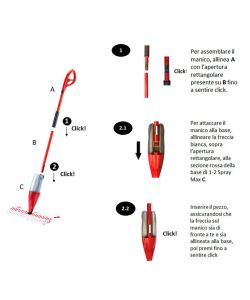 Sistema lavapavimenti 1-2 Spray Max