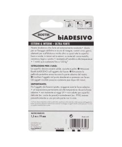 Bostik Nastro Biadesivo Ultra-Forte Trasparente Interni Esterni - 1,5m
