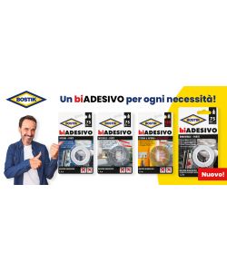 Bostik Nastro Biadesivo Ultra-Forte Trasparente Interni Esterni - 1,5m