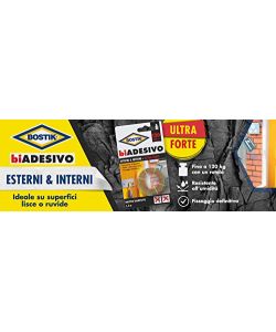 Bostik Nastro Biadesivo Ultra-Forte Trasparente Interni Esterni - 1,5m
