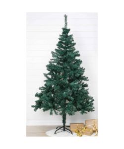 HI Albero di Natale con Supporto in Metallo Verde 180 cm