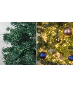 HI Albero di Natale con Supporto in Metallo Verde 180 cm
