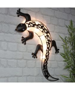 HI Applique da Giardino a LED Solare a Forma di Geco