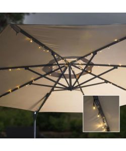 HI Stringa di Luci Solari a LED per Ombrellone 130 cm