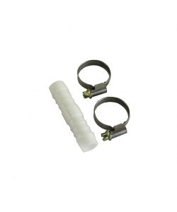 Giunzione per tubi + 2 fascette - 12 mm = 1/2�